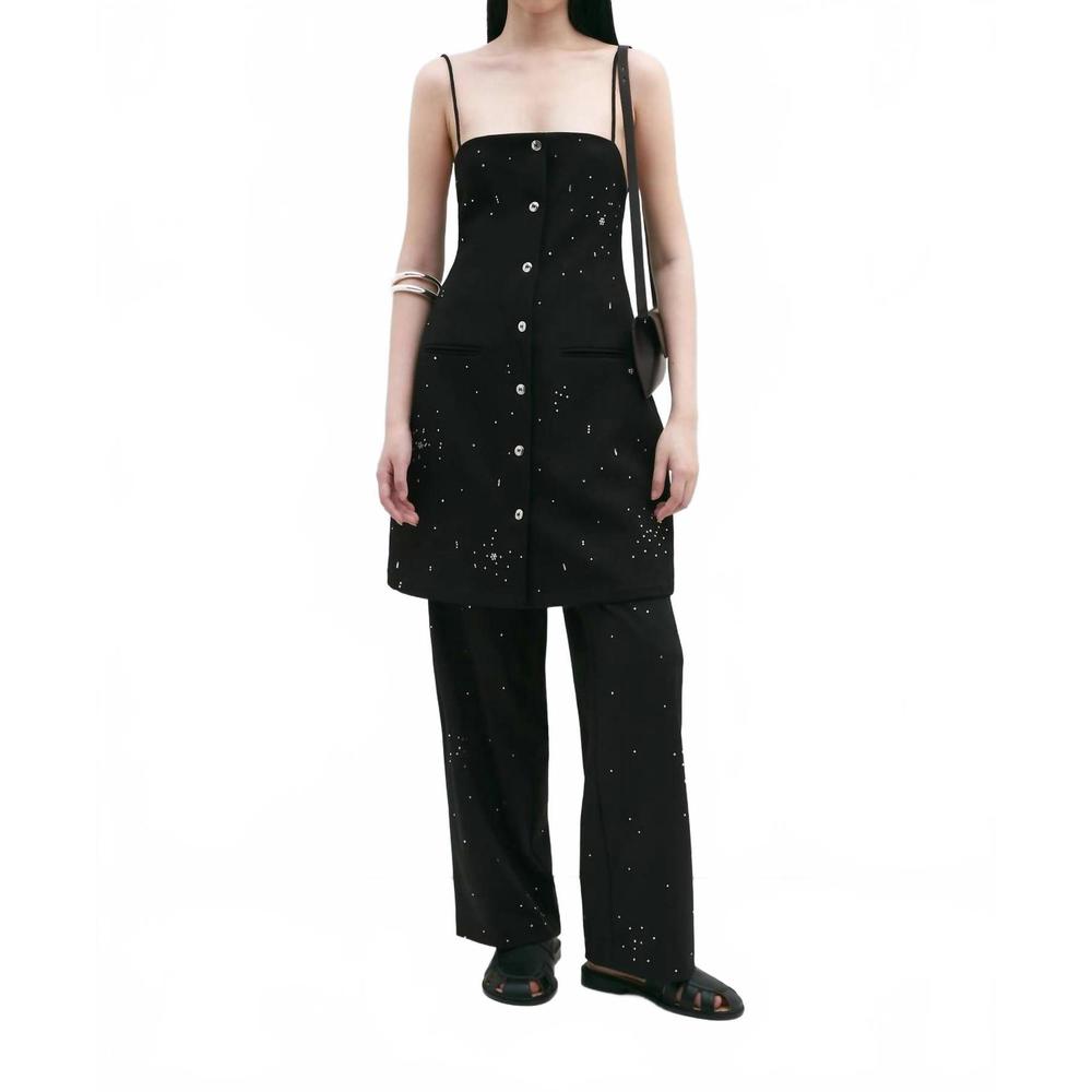 NEW CORDERA embellished mini dress in black